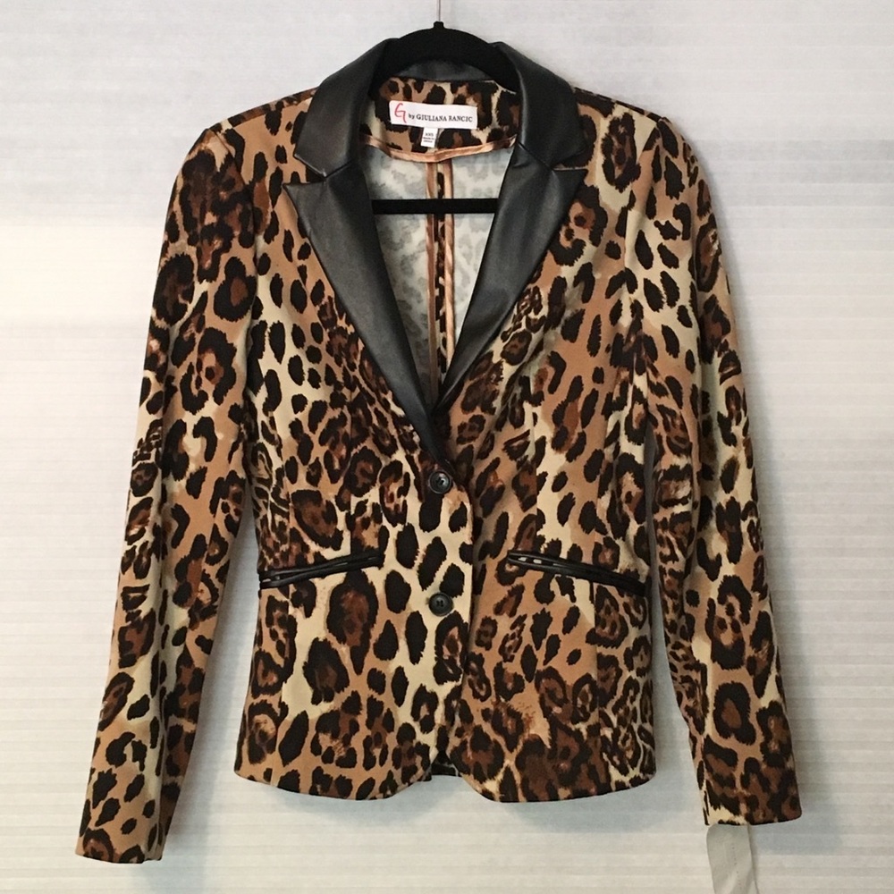 G by Giuliana Rancic Leopard Blazer/Jacket